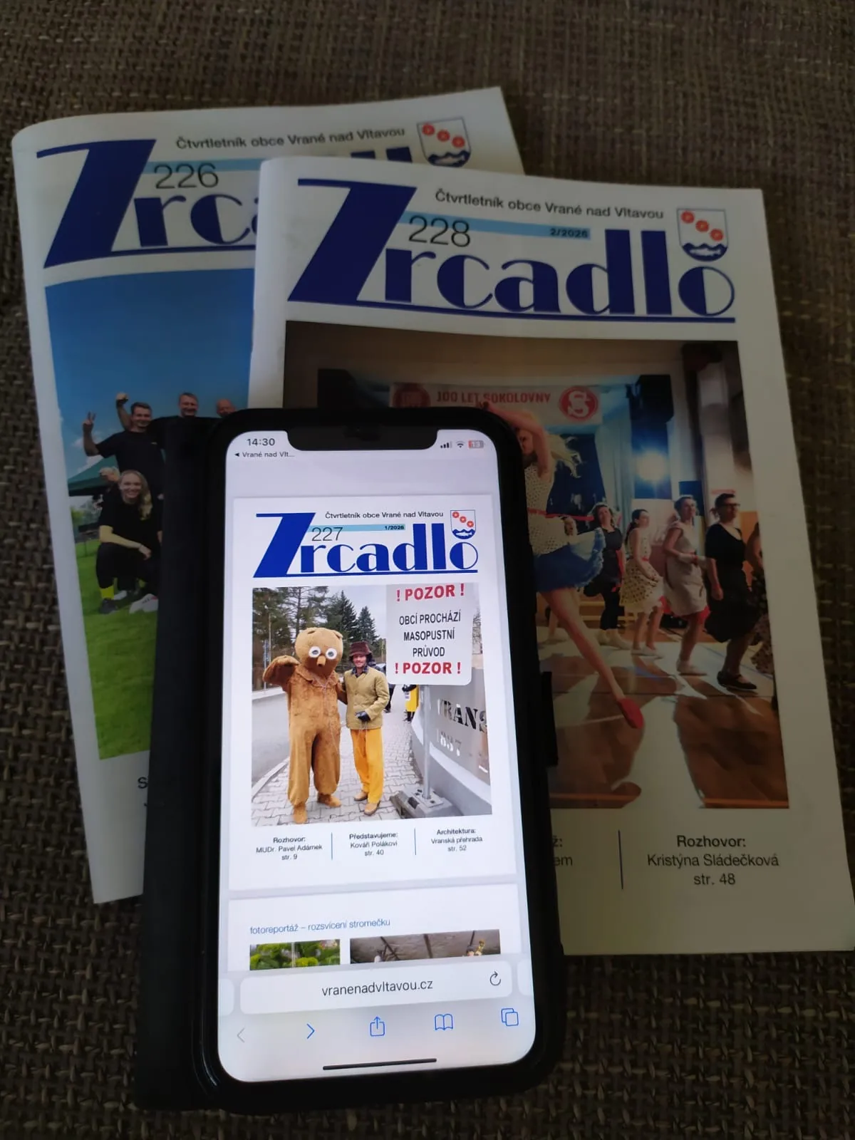 Obecní zpravodaj Zrcadlo v tištěné i online podobě