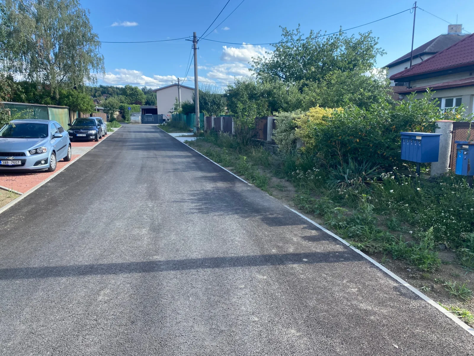 Opravená místní komunikace ve Vraném nad Vltavou