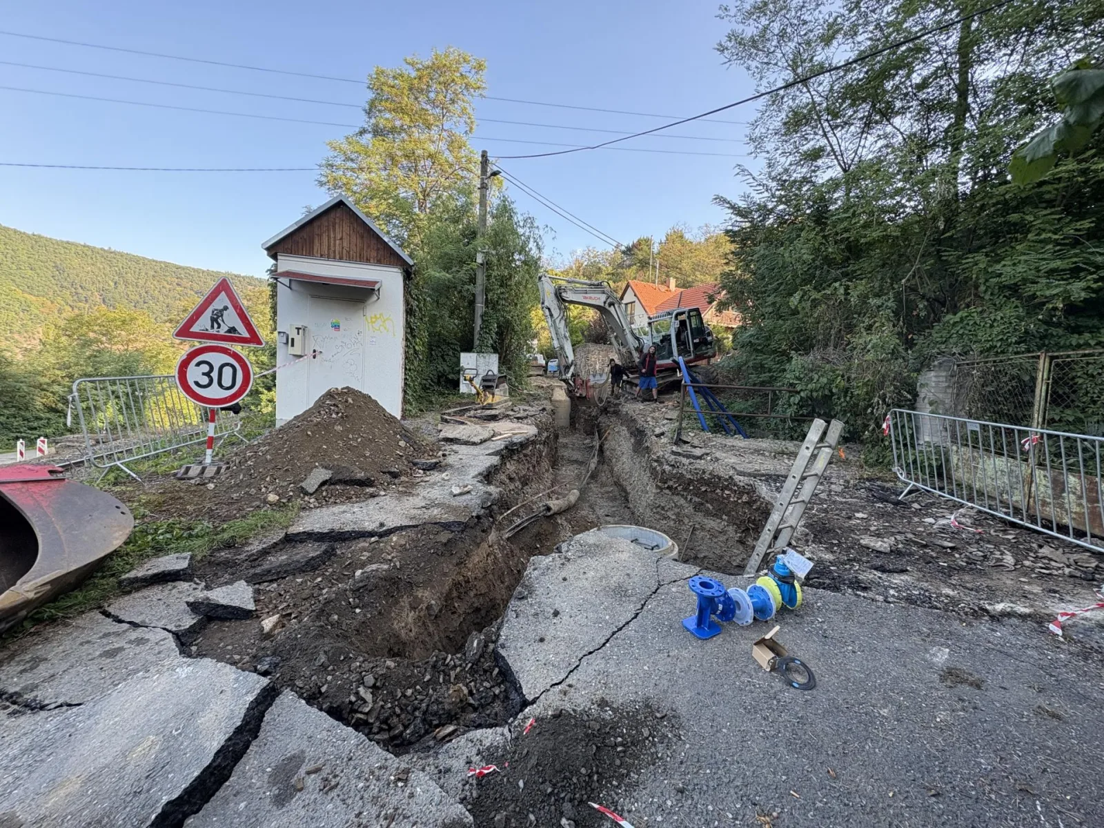 Výstavba vodovodního přivaděče Zvole – Vrané